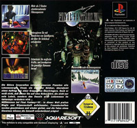 Final Fantasy VII European back cover