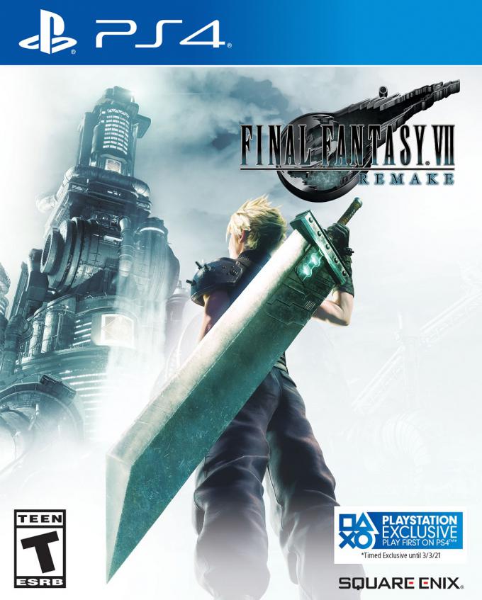 Final Fantasy VII Remake package art North America