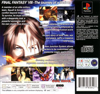 Final Fantasy VIII European back cover
