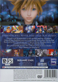 Kingdom Hearts II European back cover