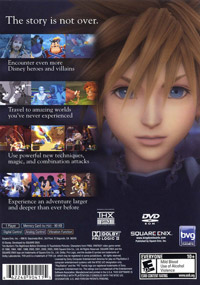Kingdom Hearts II United States back cover