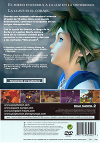 Kingdom Hearts European back cover